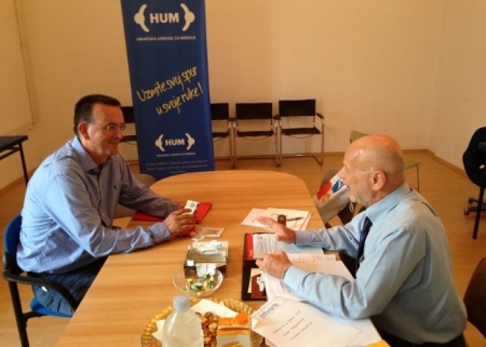 Predsjednik “Medijatora” na sastanku s Victorom Schachter, Predsjednikom Fundation for Sustainable Rule of Law Initiatives